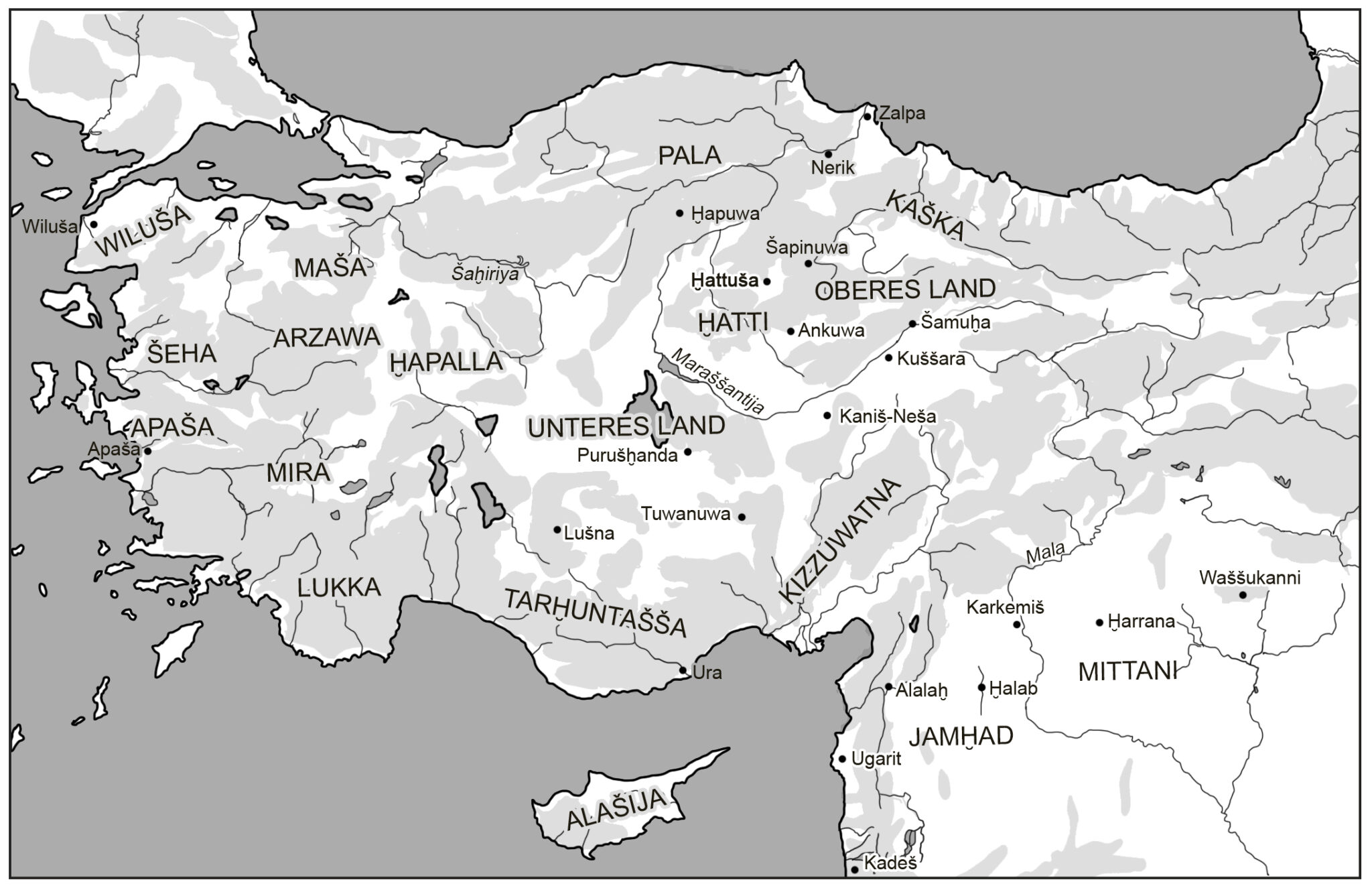 Die Geografie der ArzawaLänder Die Hethiter Eine vergessene Großmacht